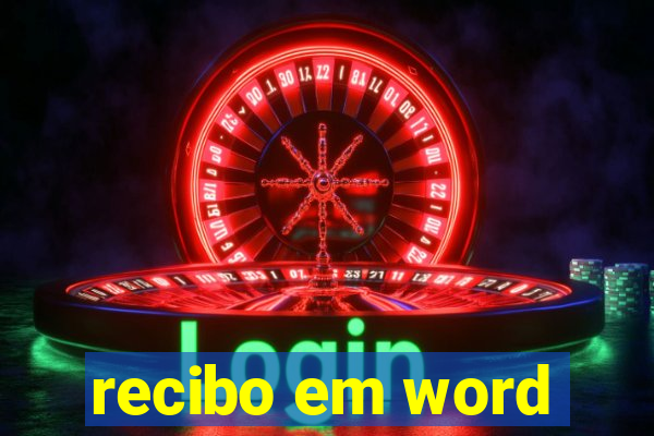 recibo em word